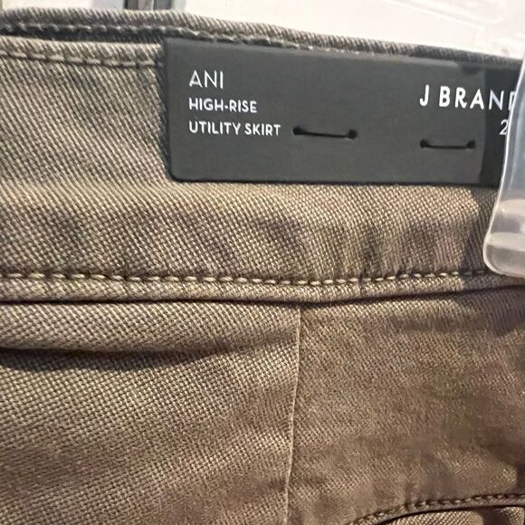 J Brand Womens Ani 7035B114 Midi Skirt Olive Drab Khaki 27 - Picture 16 of 16